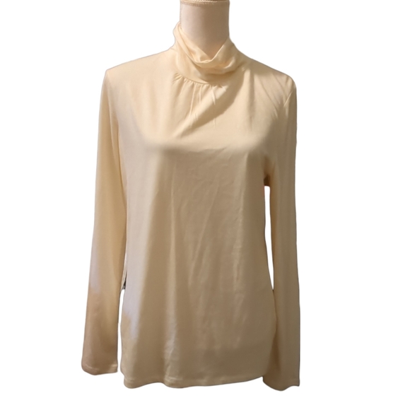 NWT TALBOTS turtleneck size L color cream - Picture 8 of 10